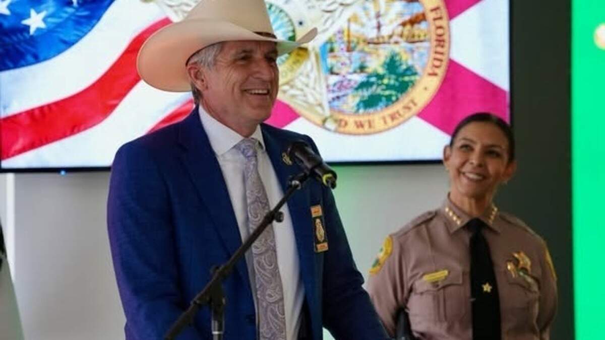 Mark Glass and Miami-Dade County Sheriff Rosie Cordero-Stutz. Mark Glass and Miami-Dade County Sheriff Rosie Cordero-Stutz.